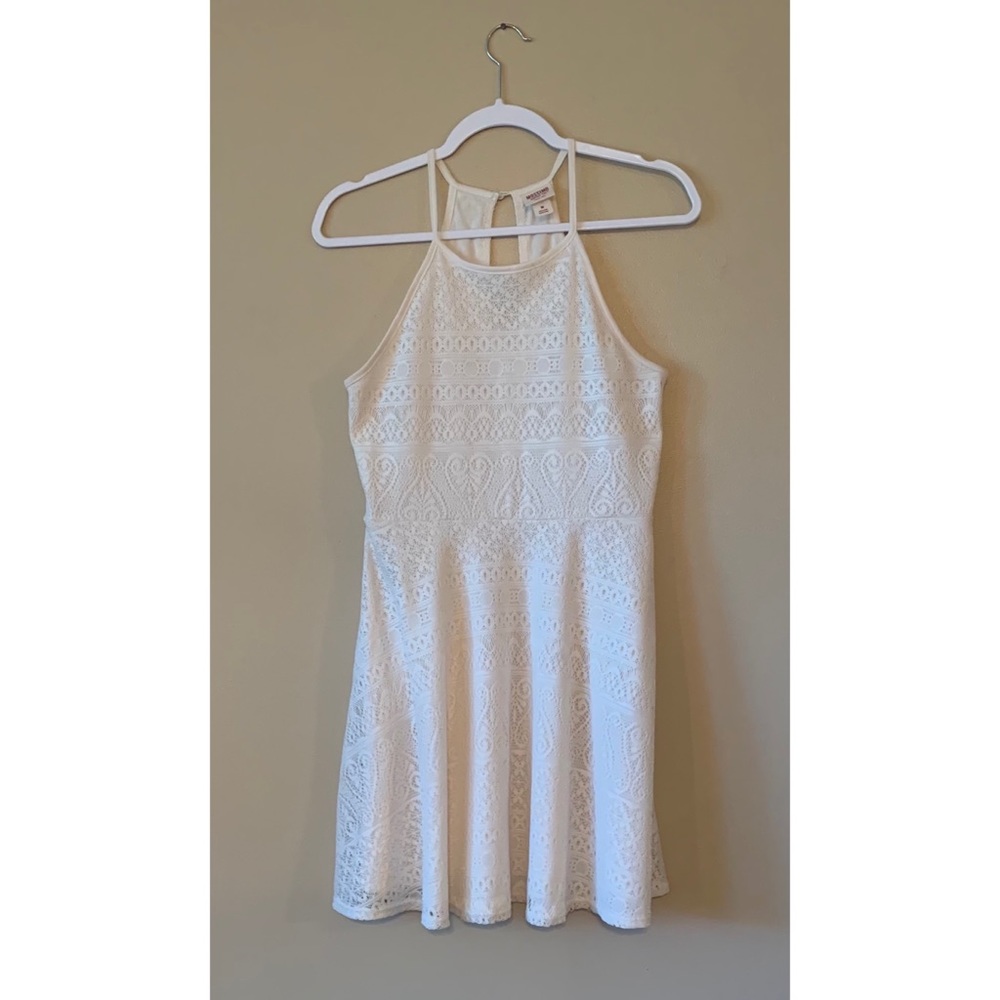 Mossimo Supply Co. White Boho Skater Dress